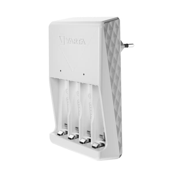 Varta Plug Charger, inkluderer 4x AA 2100 mAh
