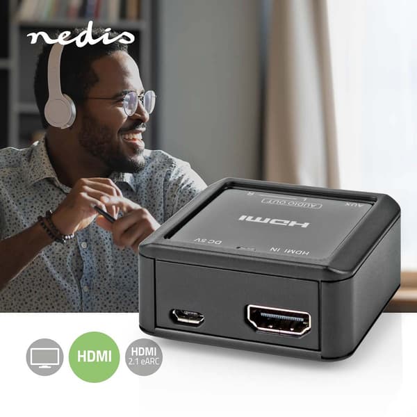 Nedis Digital Audio Converter | 1-vejs | Indgang til lyd- / video- / dataforbindelser: HDMI™ Input | Audio / video / dataforbindelser output: 1x 3.5 m