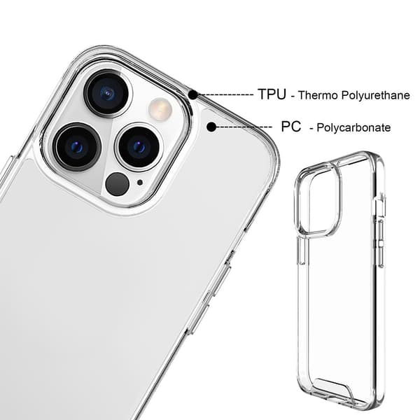 Kristallikotelo iPhone 16 Pro Maxille, läpinäkyvä