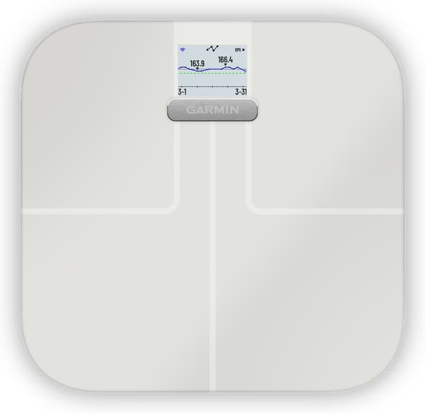 Garmin Index S2 smartvekt, hvit