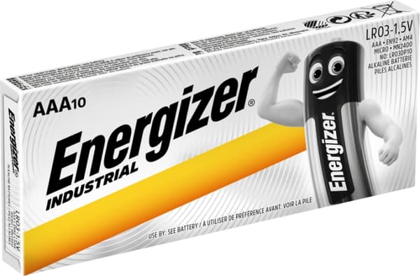 Energizer Industrial AAA 10-pakning