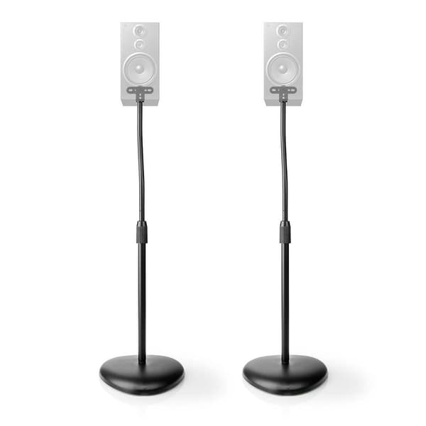 Nedis Speaker Mount | Kompatibel med: Universal | Gulv | 4.5 | Height Adjustable | ABS / Stål | Sort