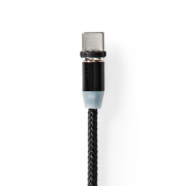 Nedis USB-kabel | USB 2.0 | USB-A Han | USB Micro-B han / USB-C™ Han | 10 W | No Data Transfer | Nikkelplateret | 2.00 m | Runde | Nylon | Sort | Box
