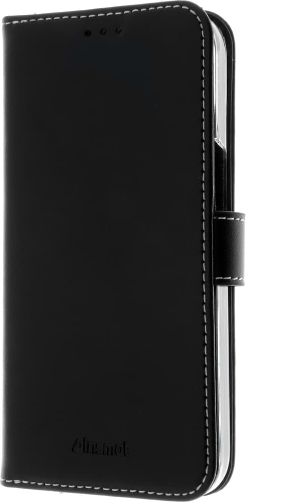 Insmat Exclusive Flip Case plånboksfodral, iPhone 15, svart