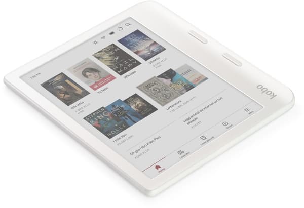 Kobo Libra Colour 7" -e-kirjojen lukulaite, valkoinen