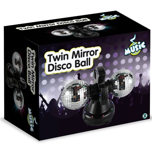 Music Twin Mirror Ball-lampe LED