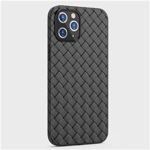 Kudottu TPU-kotelo iPhone 13 Pro Maxille, Musta