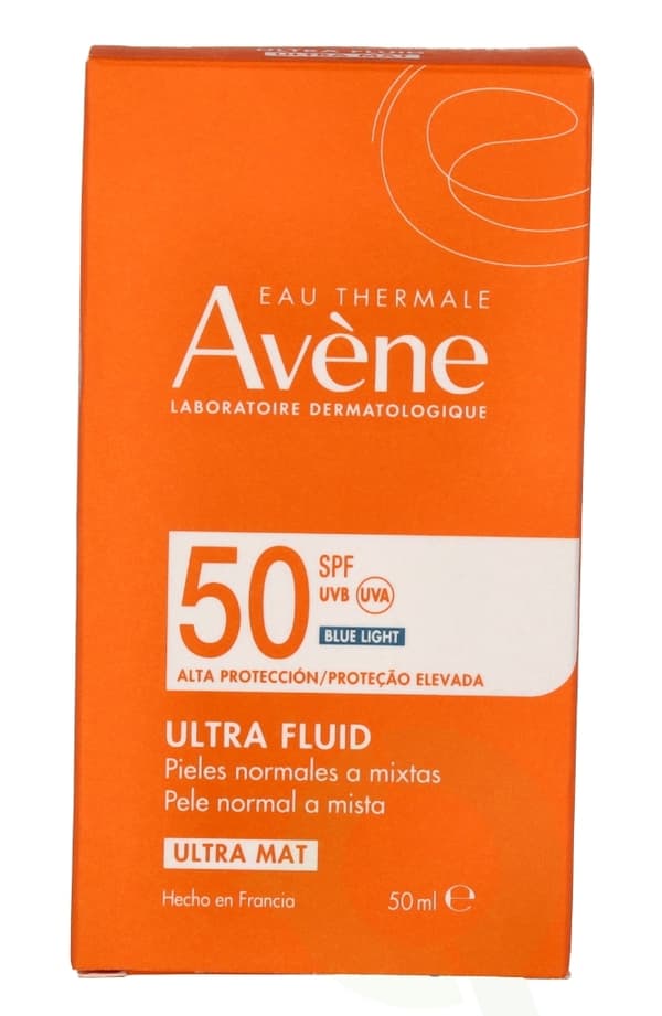 Avene Ultra Sunscreen Fluid Blue Light SPF50+ 50 ml