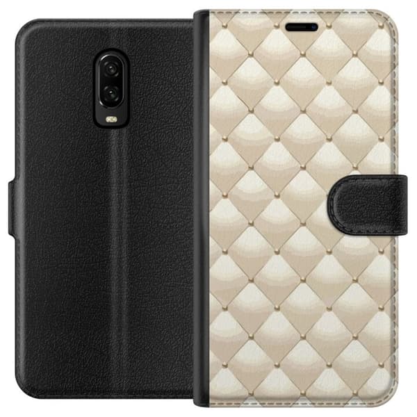 Tegnebogsetui til OnePlus 6T med Guldglans motiv