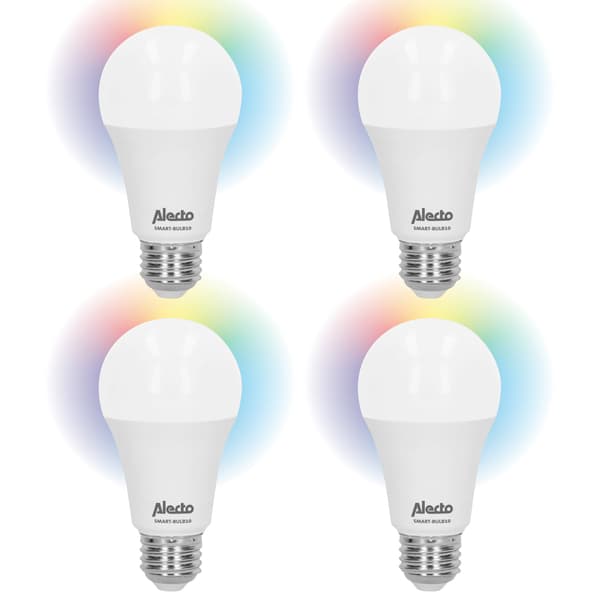 Alecto Älykäs LED-värivalaisin Wi-Fi 4-pack