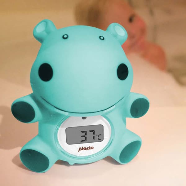 Alecto Badtermometer och rumstermometer flodhäst