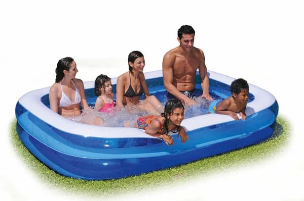 Flipper Pool med mjuka sidor - 262 x 175 cm (21396)