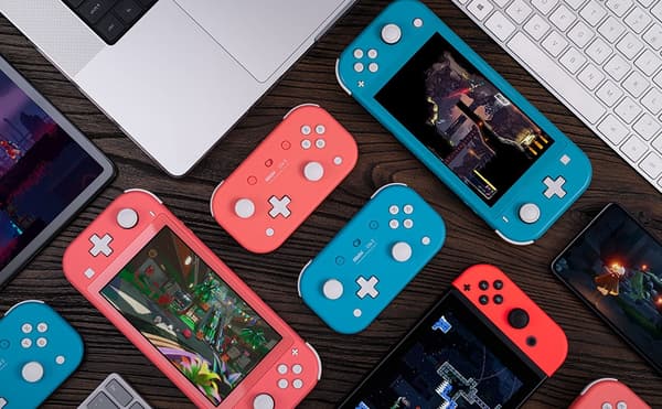 8Bitdo Lite 2 spillkontroller, rosa, bryter