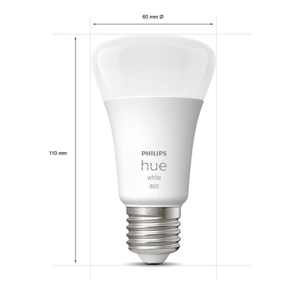 Philips Hue Valkoinen E27 A60 800lm 4-pack 4-pack