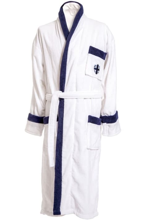 Lord Nelson Victory Velour Robe Vit L/XL