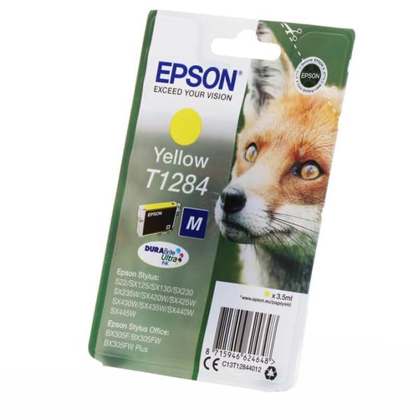 EPSON Blæk C13T12844012 T1284 Fox Gul