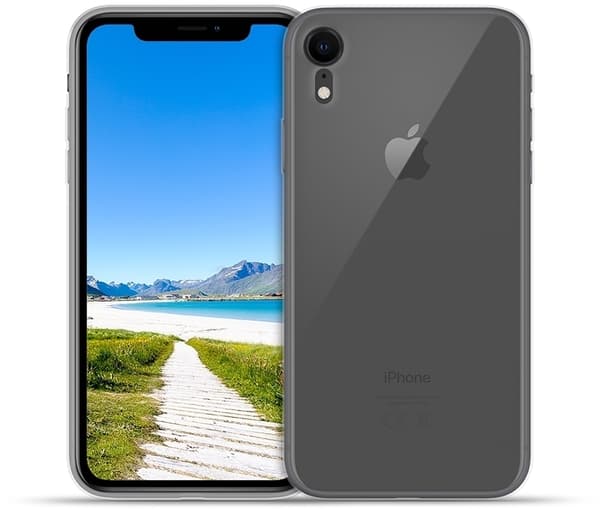 Wave silikonskydd för iPhone XR, transparent