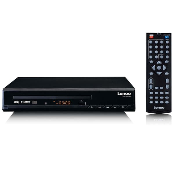 Lenco Kompakti DVD/CD-soitin, jossa on USB-toisto