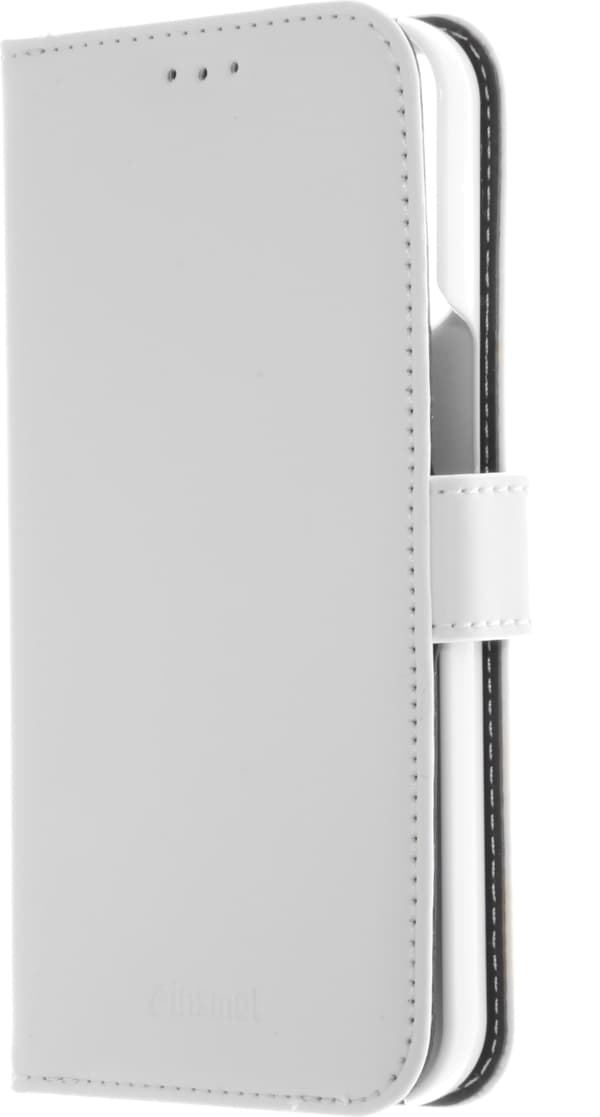 Insmat Exclusive Flip Case pungetui, iPhone 13 Pro, hvid
