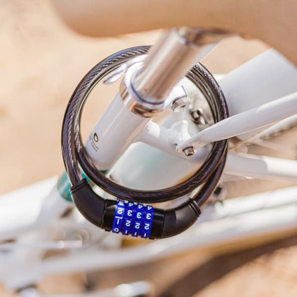 Forever Outdoor Cykellås med kabel og kode KYL-110, Sort