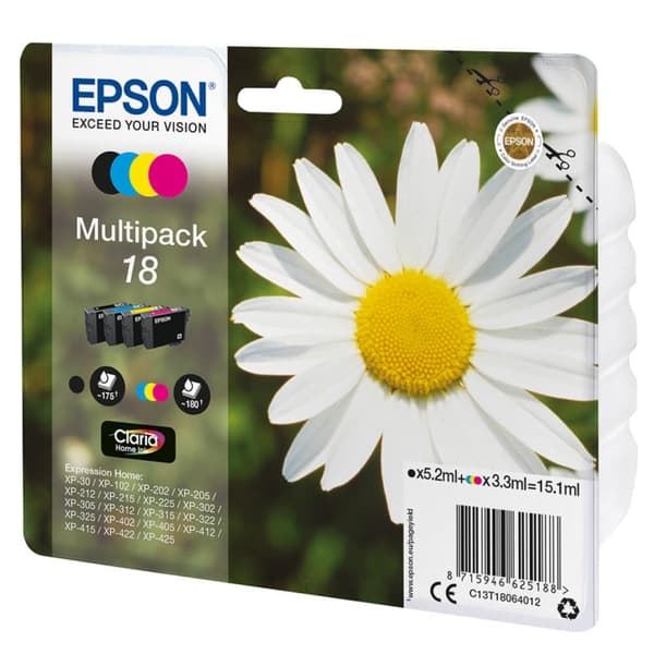 EPSON Blekk C13T18064012 18 Multipack Daisy