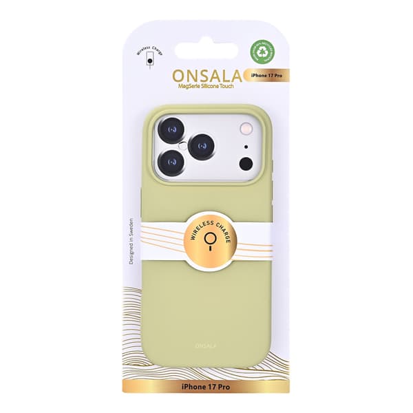 Onsala Mobildeksel med silikonsfølelse Lime - iPhone 17 Pro