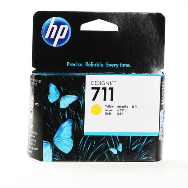 HP Blæk CZ132A 711 Gul 29ml
