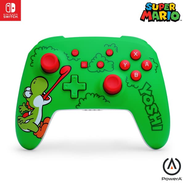 PowerA Trådløs controller til Nintendo Switch – Hungry Yoshi – Grøn