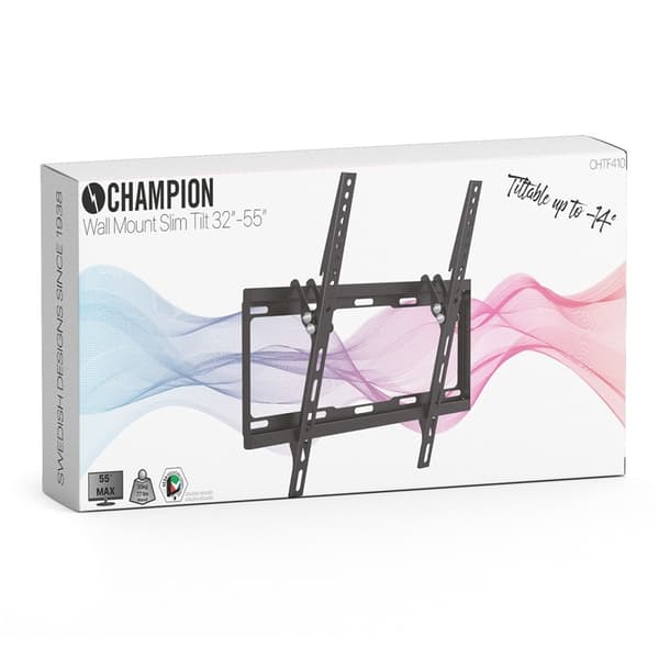 Champion Väggfäste Slim Tilt 32"-55