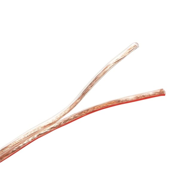 LogiLink Högtalarkabel 2x0,75 mm² 25m Transparent