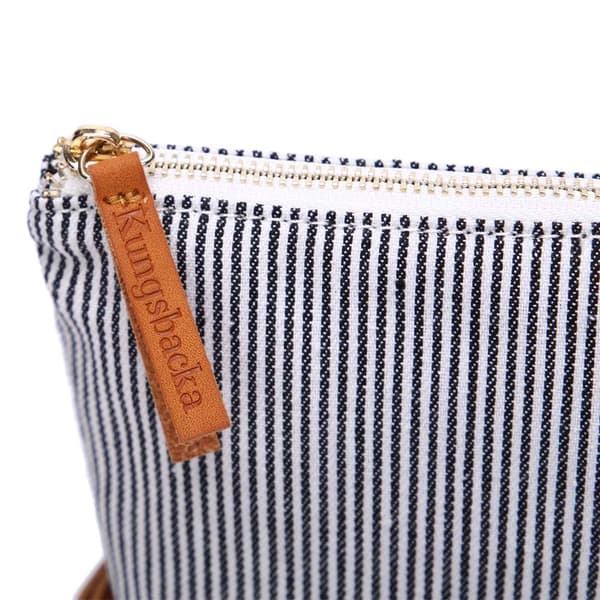 Kungsbacka Necessär Frida Top medium Black and White Stripe