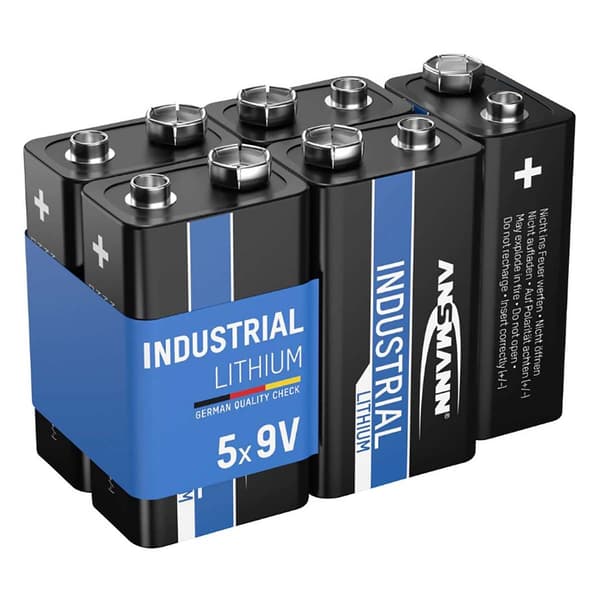 Ansmann 9V teollisuuslitiumparisto 5-pack