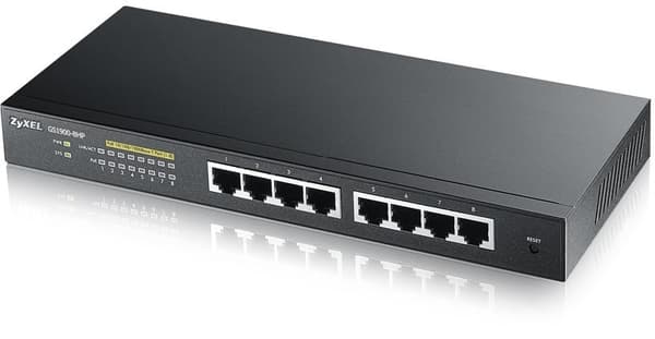 ZyXEL GS1900-8HPv2 – 8-porters switch