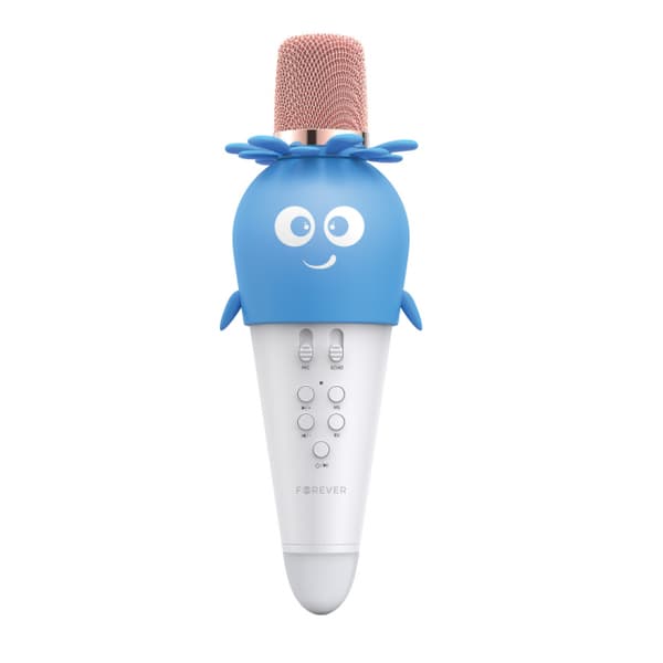Forever AMS-200 Bluetooth Karaoke-mikrofon med högtalare, Blå