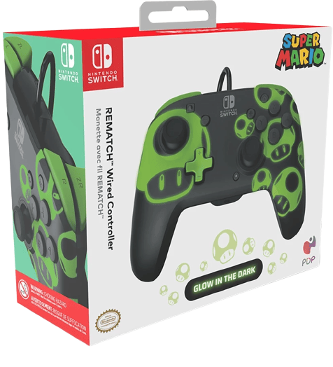 PDP Rematch selvlysende kontroll for Nintendo Switch