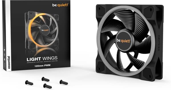 Be Quiet! Light Wings PWM-vifte, 120 mm