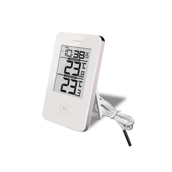 Termometerfabriken Termometer - Digitalt - Inde/Ude - Hvid