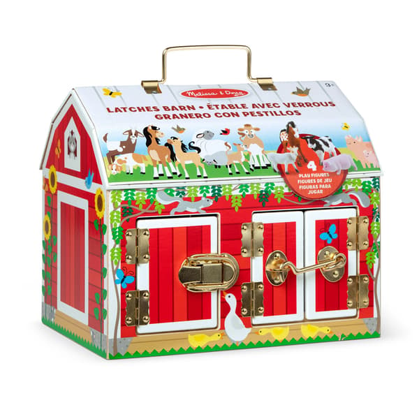 Melissa & Doug Puulelu Wooden Activity Barn Latches