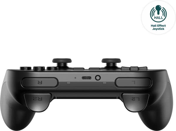 8Bitdo PRO 2 - Hall Edition trådløs spillkontroller, svart, Switch / PC / Android