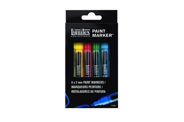 Liquitex Akrylmarkør Fine 6stk