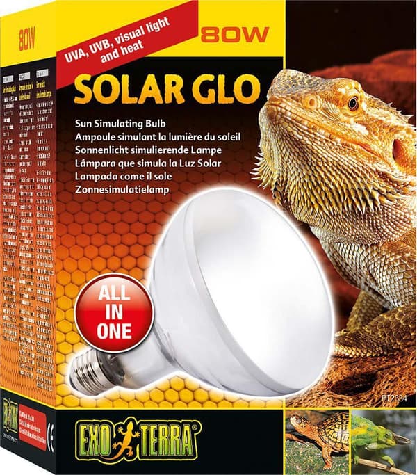 Exoterra Solar Glo 80W Uva/Uvb lämpö ja auringonvalo E27 - (220.1818)