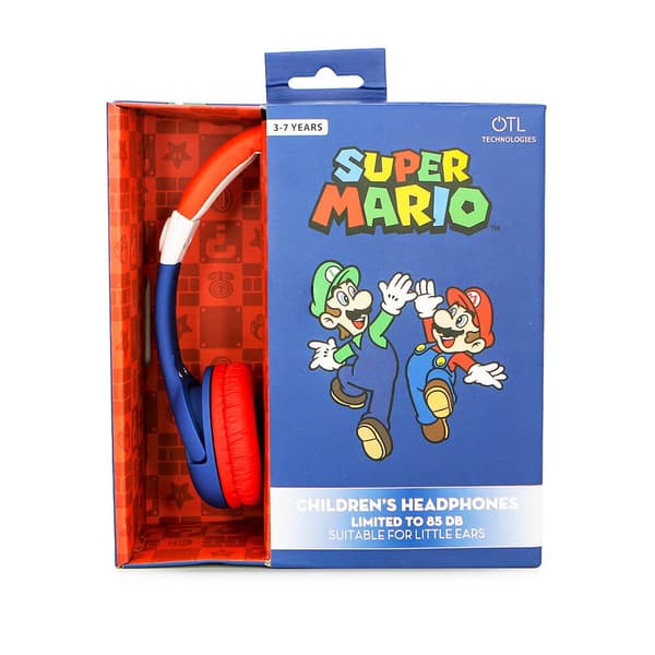 Super Mario Hodetelefon Junior On-Ear 85dB Mario