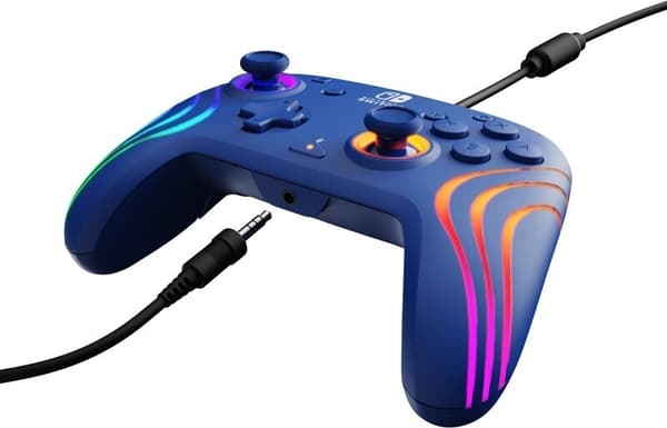 PDP Gaming Afterglow Wave Wired Controller -langallinen peliohjain, sininen, Switch