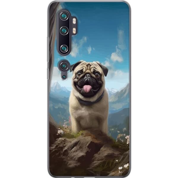 Mobildeksel til Xiaomi Mi Note 10 Pro med Glad Hund motiv