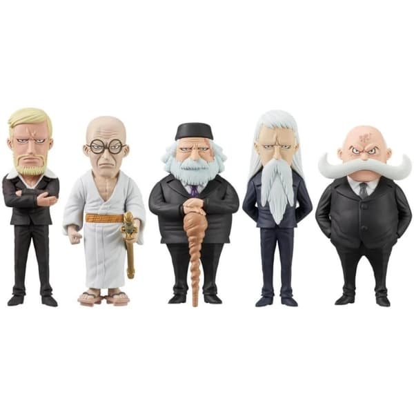 Banpresto ONE PIECE WORLD SAMLEFIGUR – DE FEM ELDSTE