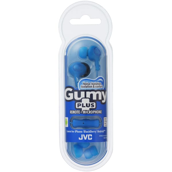 JVC Øreplugger FR6 Gumy Plus Mic Blå