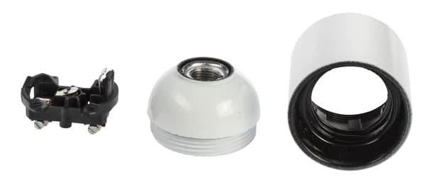 Nordic Quality Lampsockel E27, Vit