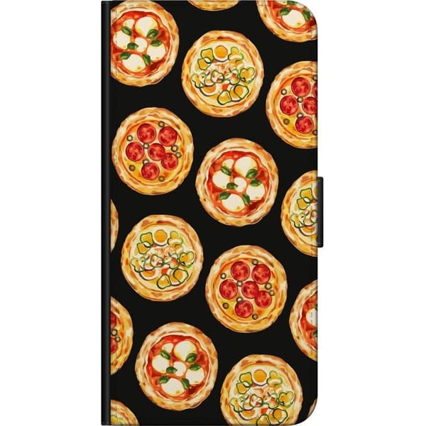 Tegnebogsetui til Nokia 5.4 med Pizza motiv