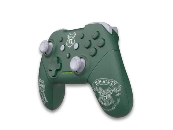 Trade Invaders Harry Potter trådløs controller grøn til Switch med 1M kabel - Slytherin