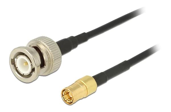DeLOCK Antenna Cable BNC Plug > SMB Plug RG-174 1 m